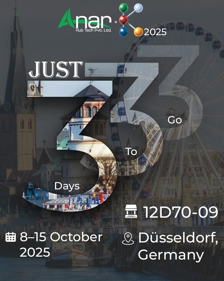 Anar Rub Tech, K2025, KTradeFair, PlasticsIndustry, RubberIndustry, Düsseldorf, Germany, AnarRubTech, AnarRubber