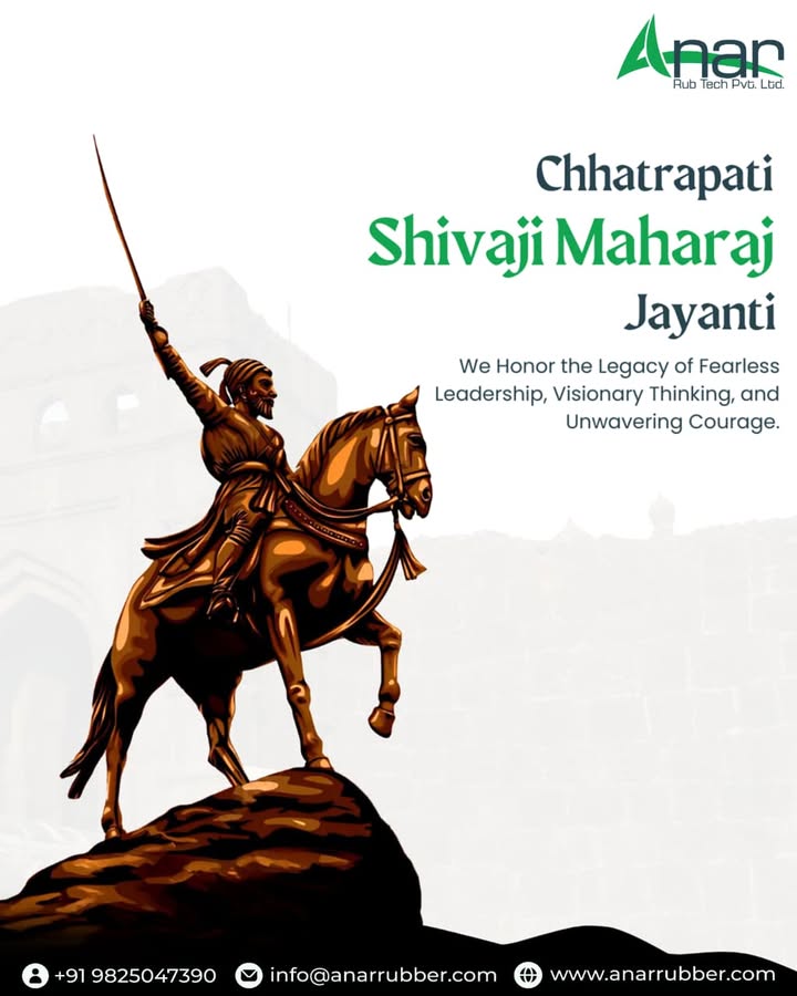 Anar Rub Tech,  Festival, HappyChhatrapatiShivajiMaharajJayanti, LocalToGlobal, ValueDrivenBusiness, LongTermVision, ProudIndianBusiness, AnarRubTech