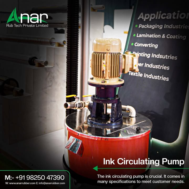 Anar Rub Tech, inkcirculatingpump, EngineeringExcellence, rubberroller, anarrubber, Textile, textileindustry, packagingindustry, businessstrategy, AnarRubTech, anarrubtechpvtltd