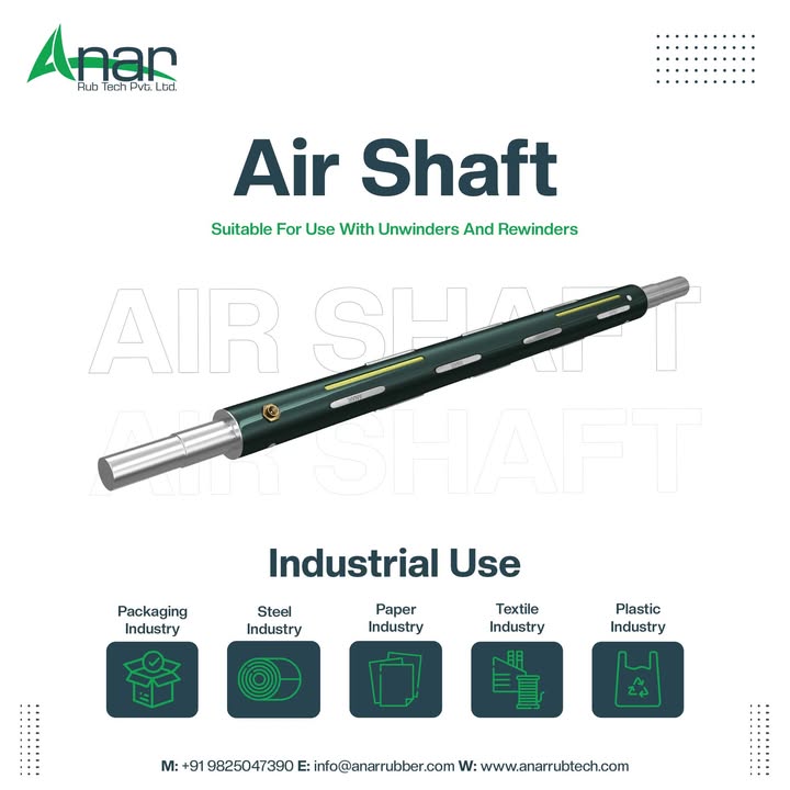 Anar Rub Tech,  airshaft, rubberroller, ManufacturingTech, IndustrialEngineering, Manufacturing, anarrubber, paperindustry, printingindustry, packagingindustry, roller, rubberindustry, ahmedabad, flexibleindustries, AnarRubTech, anarrubtechpvtltd