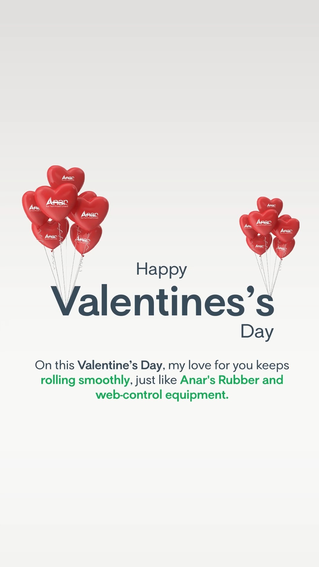 Celebrating the heart of our industry this Valentine's Day! 💼❤️ Grateful for the partnerships and teamwork that drive us forward.
.
.
.
#RollingInLove #LoveRollsWithAnar #valentinesweek #valentinesday2024 #rubberroller #textile #textileindustry #plasticpackaging #polyesterfilmplants #printingindustry #plywood #anarrubber #AnarRubTech #anarrubtechpvtltd
