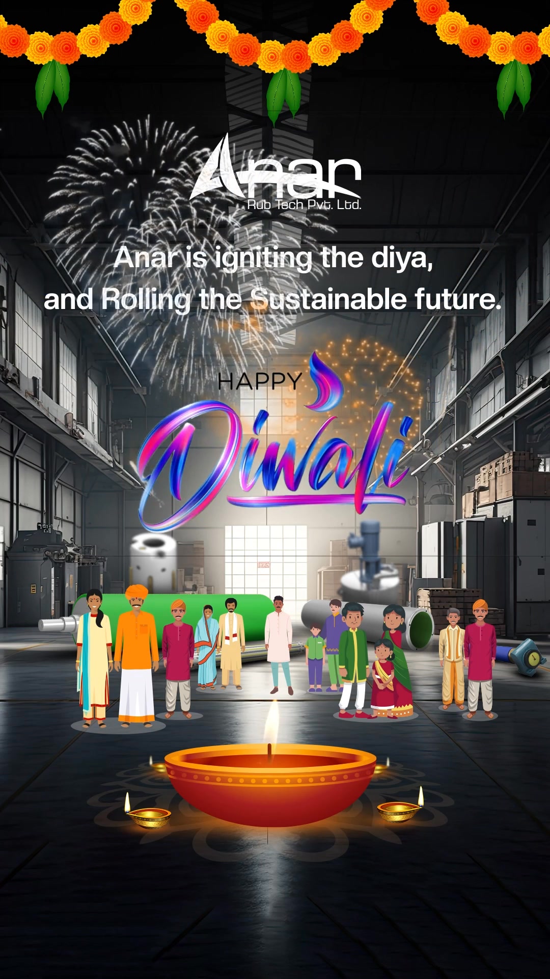 Light up your Diwali with innovation! 🪔✨ Wishing everyone a prosperous festival filled with joy, creativity, and the perfect precision of our rubber rollers. Celebrate the spirit of Diwali as we roll into new opportunities together!
.
.
.
#rubberroller #RubberProducts #festivevibes #festivevibes #rubberroller
#festival #FestiveSeason #diwalivibes #diwali2023 #AnarRubTech #anarrubber