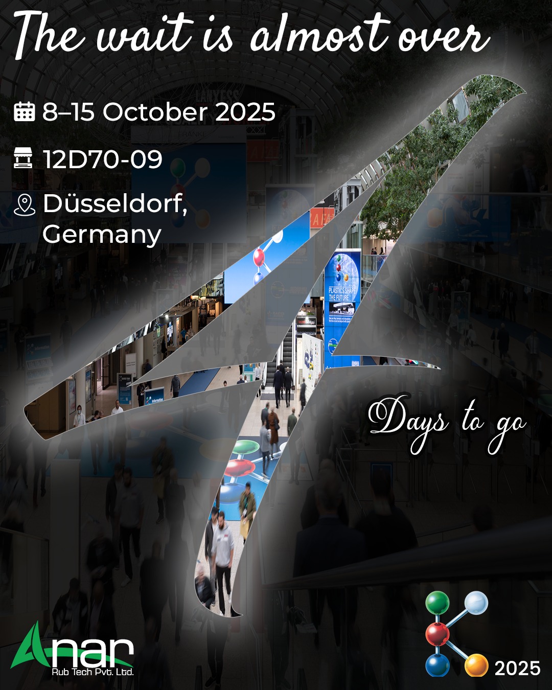 Anar Rub Tech, K2025, KTradeFair, PlasticsIndustry, RubberIndustry, Düsseldorf, Germany, AnarRubTech, AnarRubber
