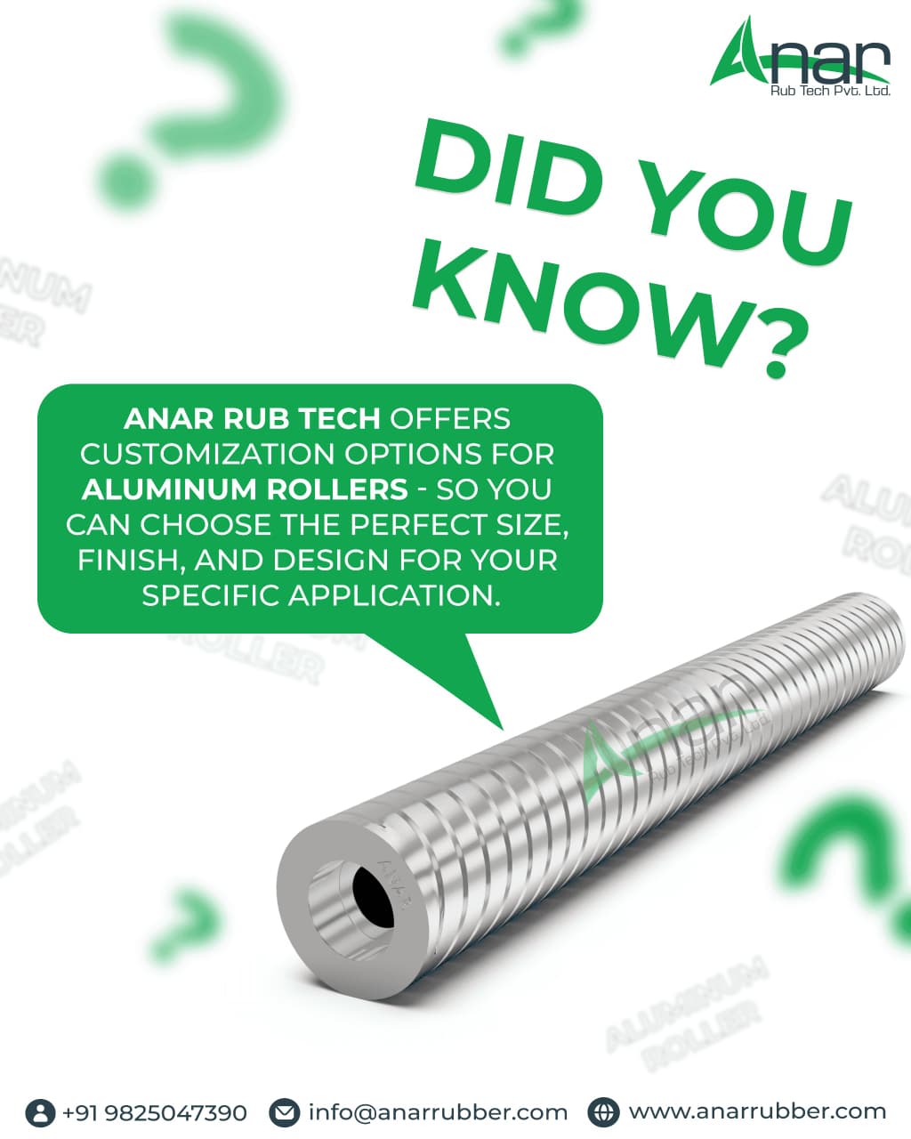 Anar Rub Tech,  AluminumRoller, IndustrialEngineering, WebHandlingEquipments, ManufacturingBusiness, B2BIndustry, AnarRubTech
