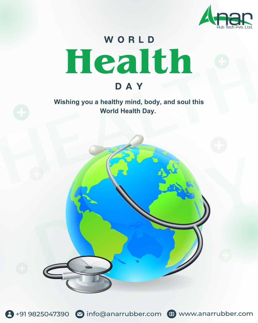 Anar Rub Tech,  WorldHealthDay, StayHealthy, HealthyLiving, WorldHealthDay2026, MindBodySoul, Webcontrolequipments, AnarRubTech